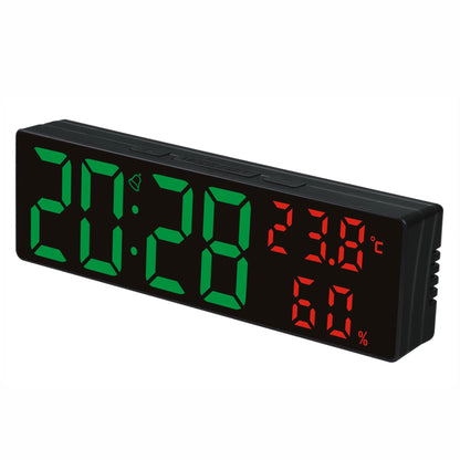 Cyfrowy Zegar LED z Termometrem i Higrometrem - Nowoczesny Design