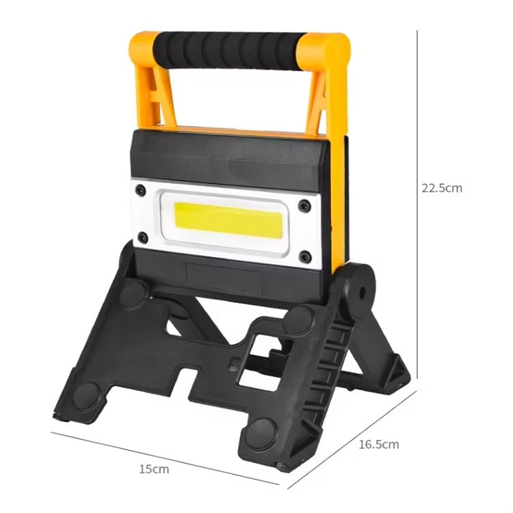 Lampa Robocza LED COB Przenośna z Podstawą | Jasne Oświetlenie