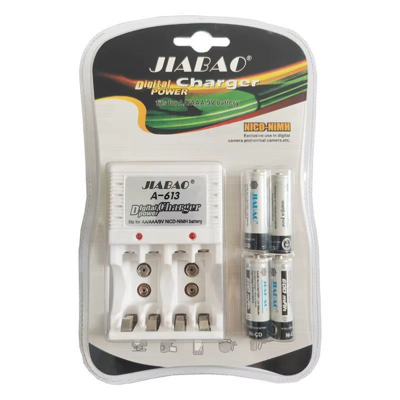 Ładowarka Jiabao AA/AAA z 4 Akumulatorkami AAA NiCD-NiMH