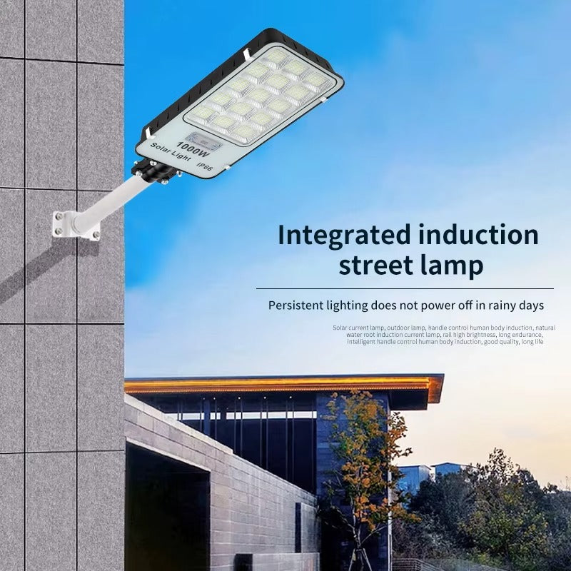 Solarna Lampa Uliczna LED 1000W IP66 - Mocne Oświetlenie Zewnętrzne