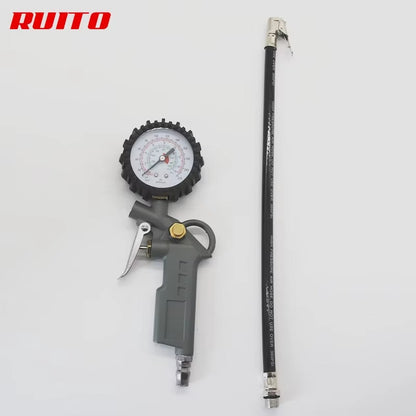 Profesjonalny Pistolet do Pompowania Kół z Manometrem - Precyzja i Trwałość