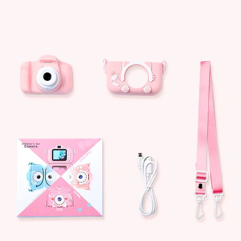 Aparat Cyfrowy dla Dzieci Różowy Niebieski - Kreatywna Zabawa