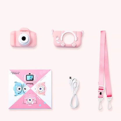 Aparat Cyfrowy dla Dzieci Różowy Niebieski - Kreatywna Zabawa