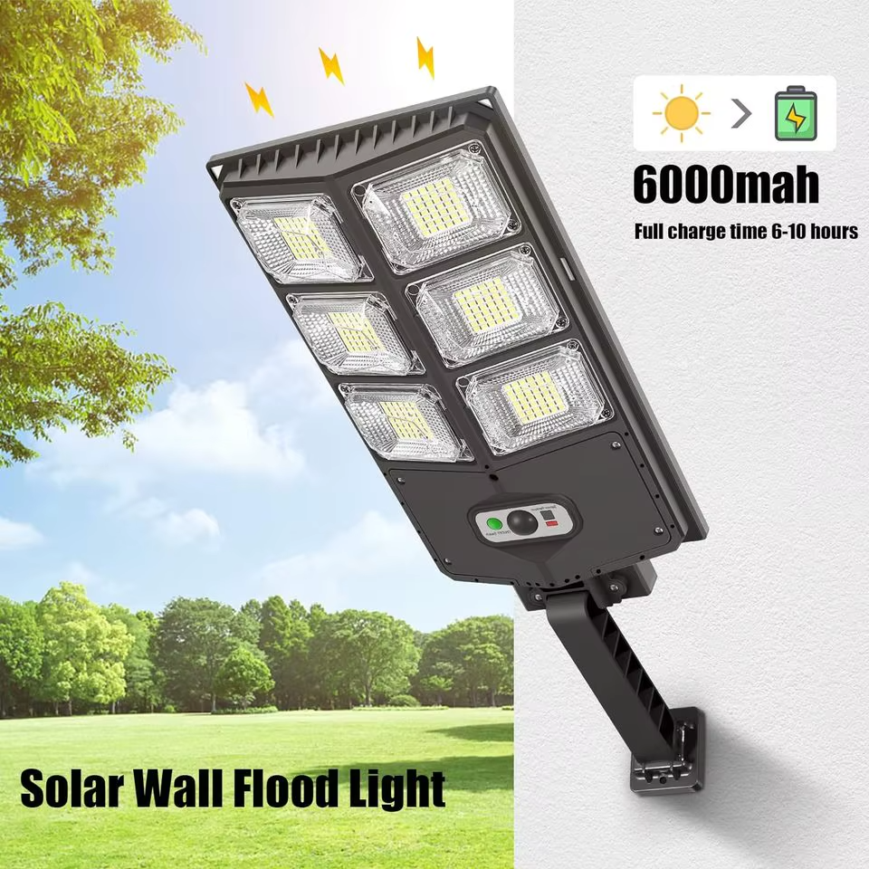 Lampa Solarna LED 200W Zewnętrzna z Pilotem i Czujnikiem Ruchu