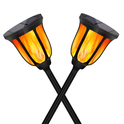 Solarne Pochodnie Ogrodowe LED z Efektem Płomienia - Zestaw 2 szt.
