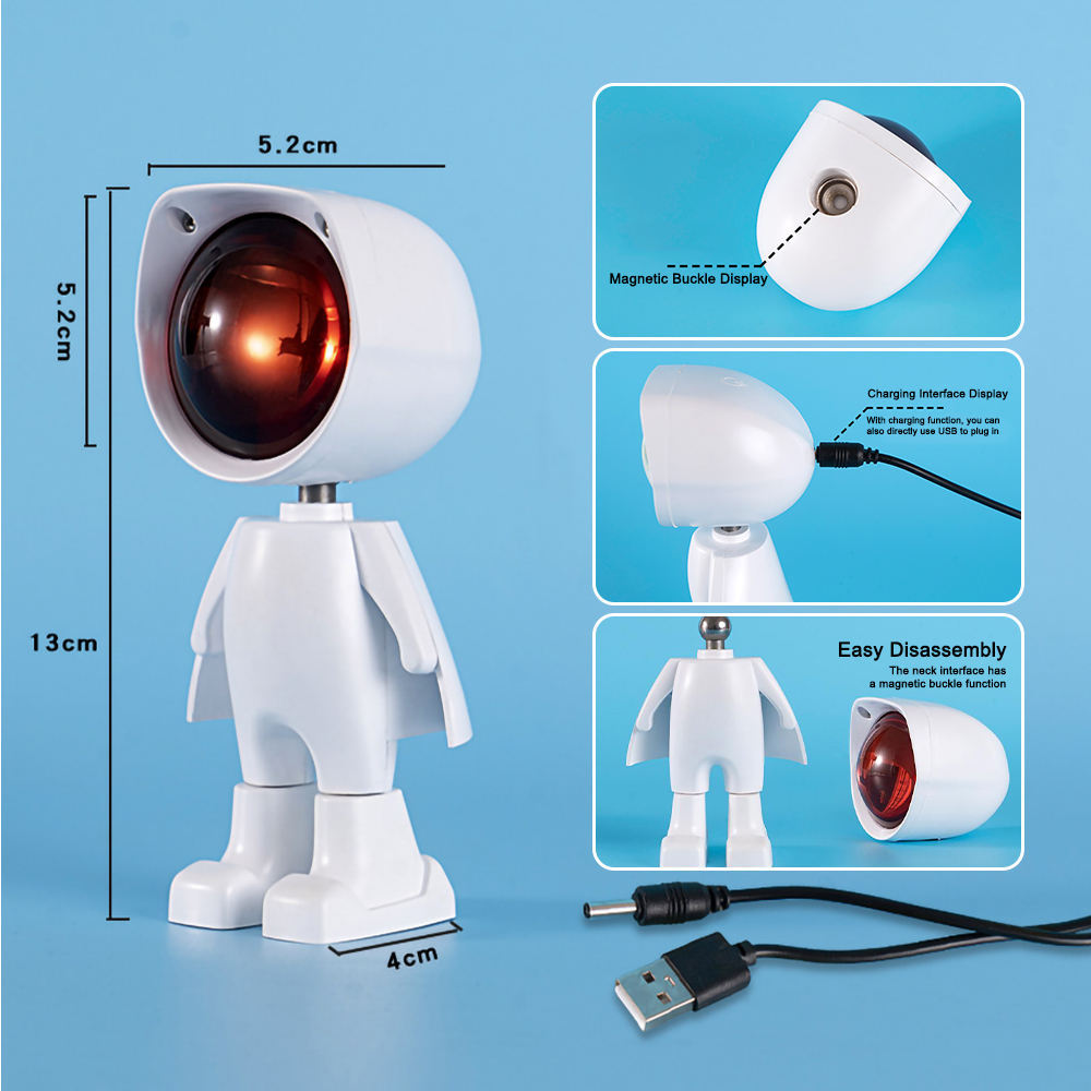 Projektor Gwiazd Astronauta Lampka Nocna