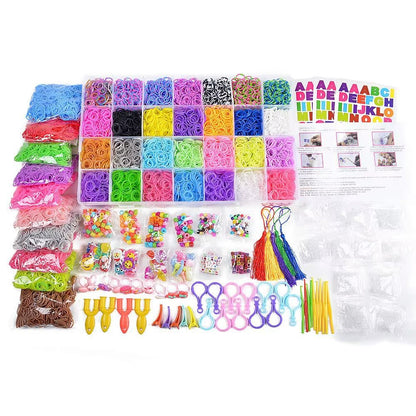 Zestaw Gumek Loom Bands XXL - Ponad 11000 Elementów do Tworzenia Biżuterii