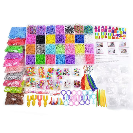 Zestaw Gumek Loom Bands XXL - Ponad 11000 Elementów do Tworzenia Biżuterii