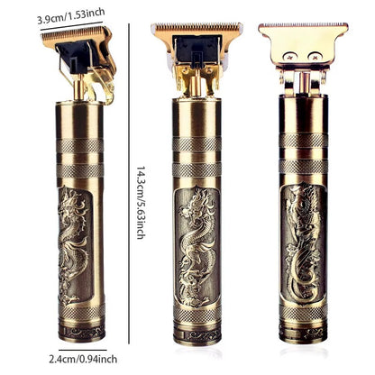 Trymer do Włosów T9 Buddha Złoty Bezprzewodowy USB