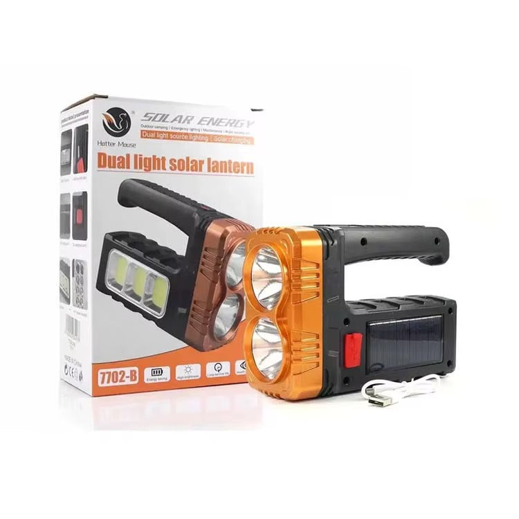 Latarka Solarna LED COB Akumulatorowa Powerbank Wodoodporna