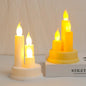 Złoty Zestaw Świec LED Migoczący Płomień Dekoracja Domu