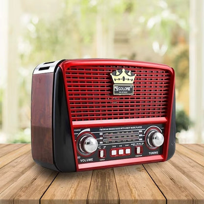 Radio Solarne Bluetooth Golon RX-BT455 AM/FM/SW Retro