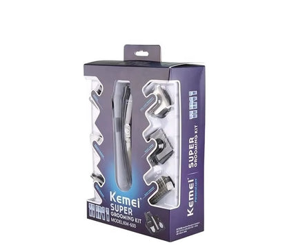 Zestaw Kemei KM-600 11w1 Trymer Akumulatorowy Męski Do Włosów i Brody
