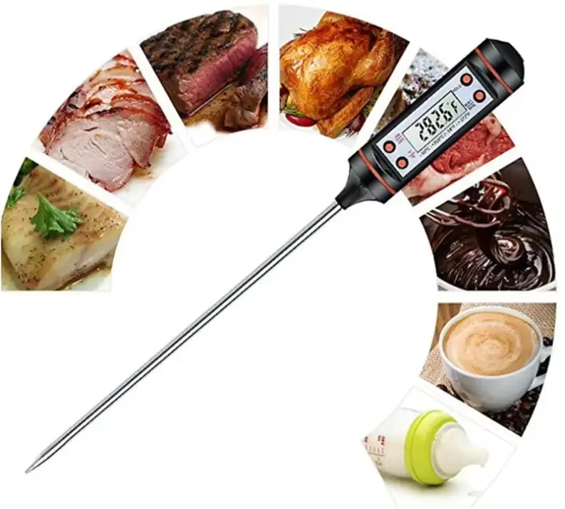 Cyfrowy Termometr TP101 do Mięsa, Płynów, Grillowania z Sondą