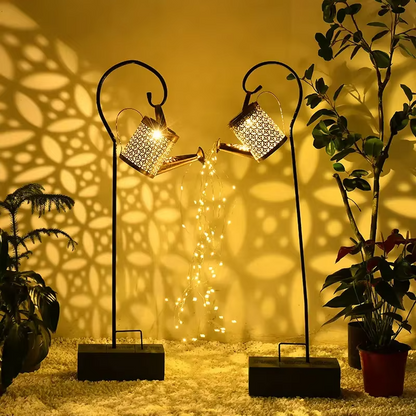 Solarna Konewka LED z Hakiem - Magiczna Dekoracja Ogrodu