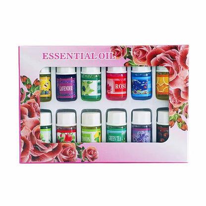 Zestaw 12 Olejków Eterycznych do Aromaterapii | Relaks i Wellness