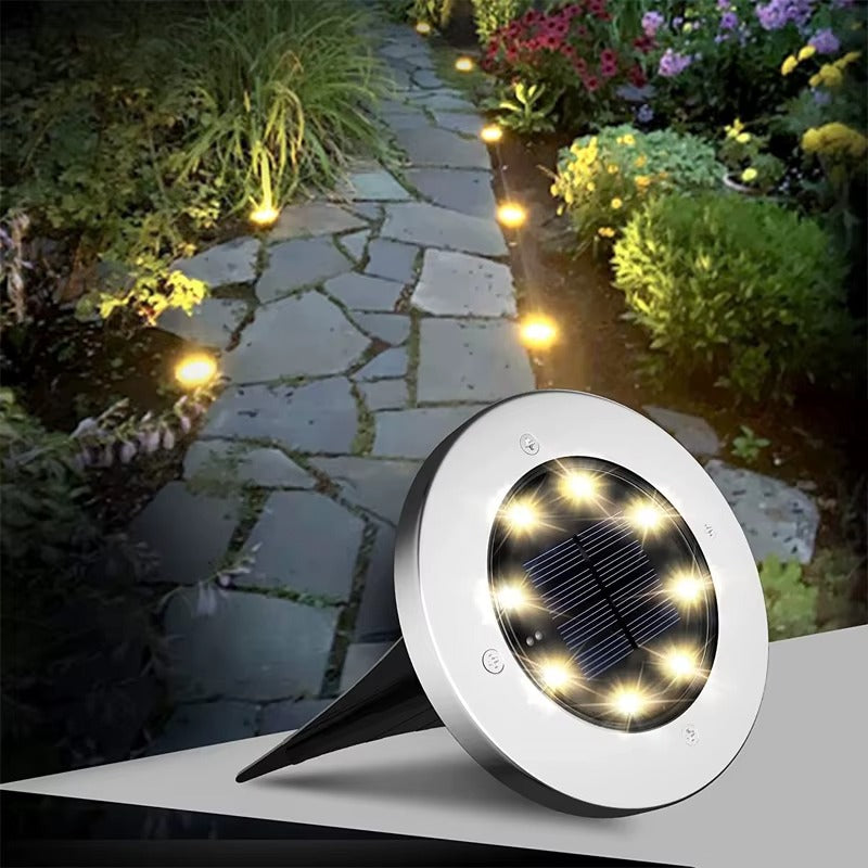 Solarne Lampy LED Ogrodowe Wbijane - Oświetlenie Ścieżek i Ogrodu
