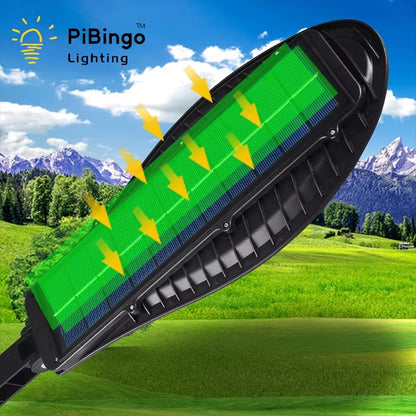 Solarna Lampa Ścienna LED z Czujnikiem Ruchu i Pilotem - Wodoodporna