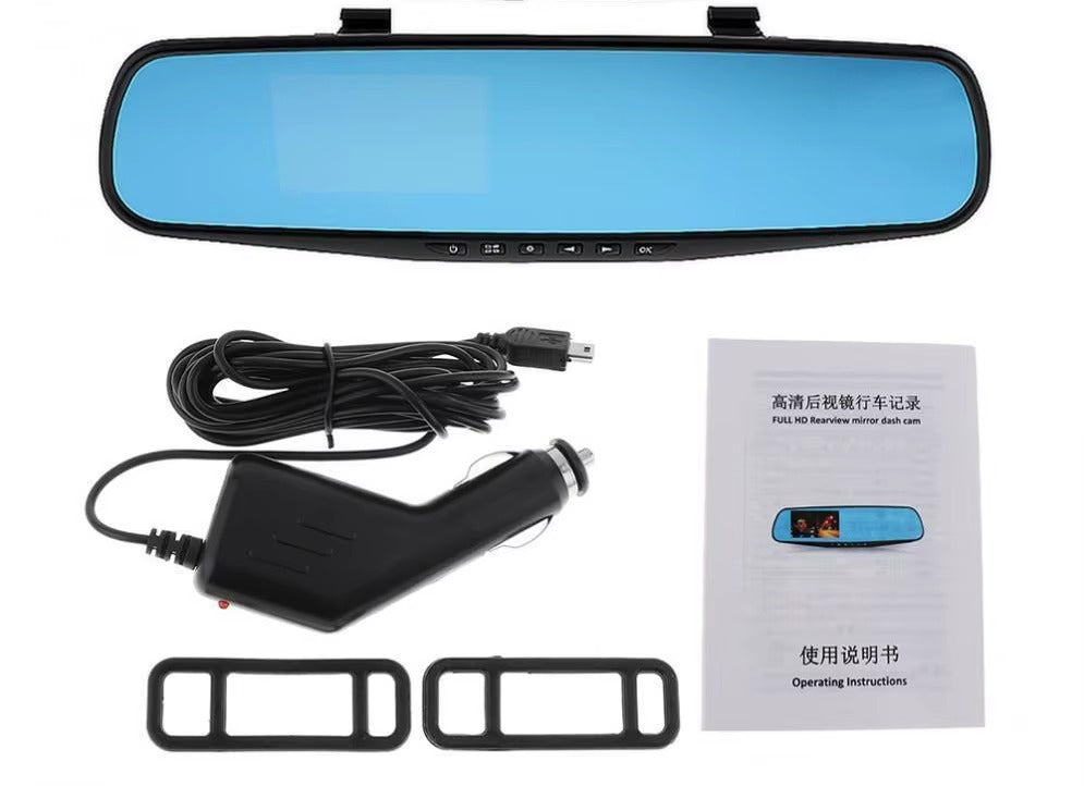 Wideorejestrator Lusterko Full HD z Kamerą Samochodową DVR