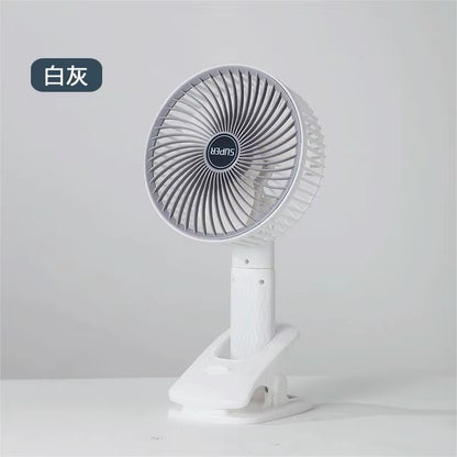 Przenośny Wentylator USB z Klipsem - Cichy i Wydajny | Biuro Dom Podróż