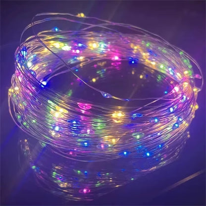 Kolorowe Lampki LED na Druciku USB - Dekoracja Domu i Ogrodu