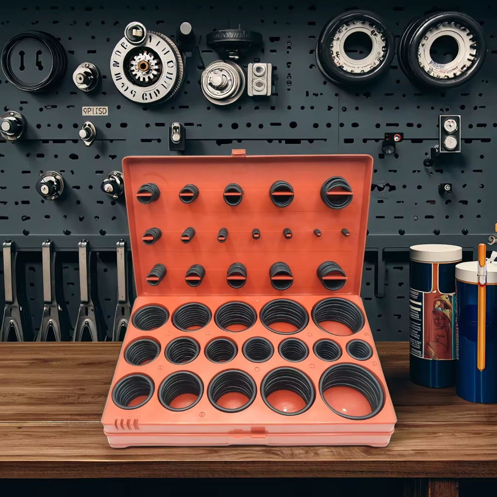 Zestaw O-ringów Uszczelek Gumowych w Organizerze - Różne Rozmiary