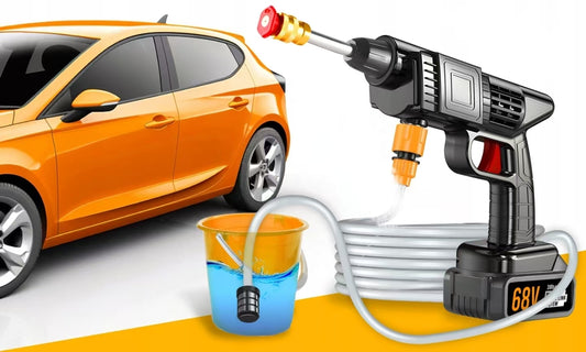 Przenośna Myjka Ciśnieniowa Akumulatorowa 68V z 2 Bateriami