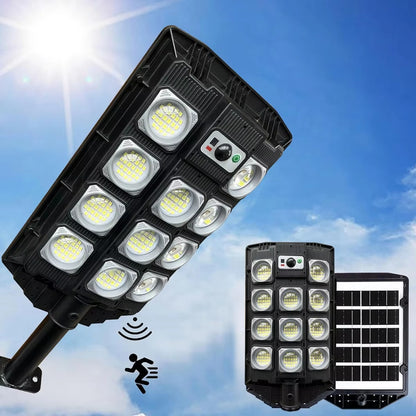 Lampa Solarna Uliczna 400W z Pilotem IP65 - Oświetlenie Ogrodowe