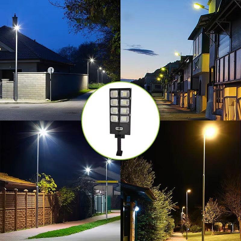 Solarna Lampa Uliczna LED z Pilotem i Czujnikiem Ruchu IP65