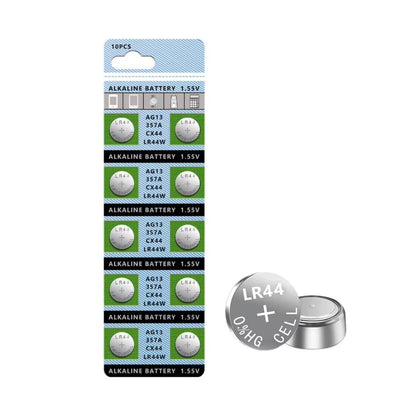 Baterie LR44 Alkaliczne 1.55V - Zestaw 10 szt. do Małych Urządzeń