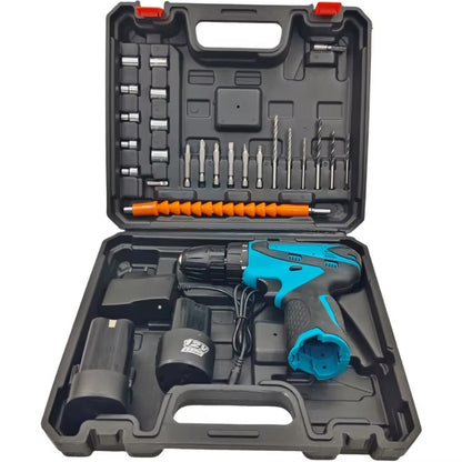 Wiertarko-Wkrętarka Akumulatorowa 12V Zestaw z 2 Bateriami i Akcesoriami