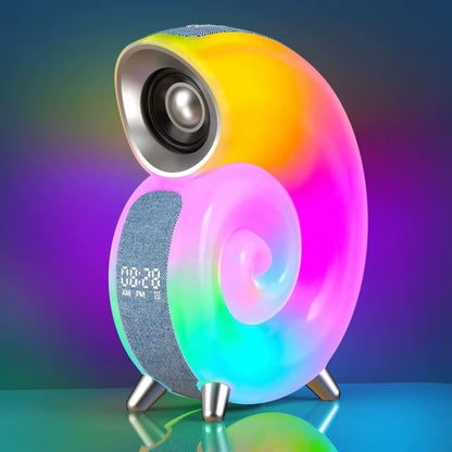 Głośnik Bluetooth Ślimak RGB z Budzikiem | Wielofunkcyjny