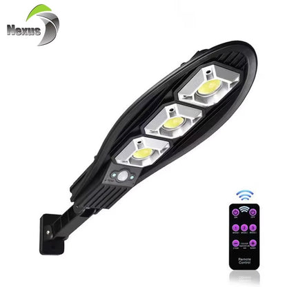 Solarna Lampa Ścienna LED z Czujnikiem Ruchu i Pilotem - Wodoodporna