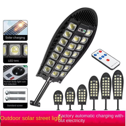 Solarna Lampa Uliczna LED z Czujnikiem Ruchu - Oświetlenie Ogrodowe