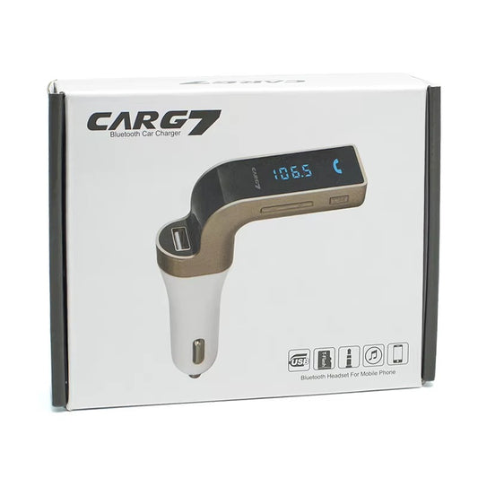 Ładowarka Samochodowa G7 Bluetooth FM USB | Zestaw Głośnomówiący