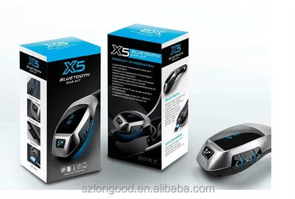 Nadajnik FM Bluetooth X5 do Samochodu | MP3 USB TF | Ładowarka