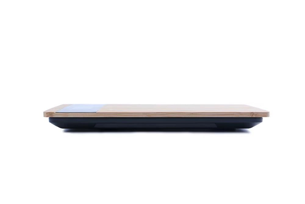 Elektorniczna Waga Kuchenna Bambusowa Lcd 5KgCyfrowa Waga Kuchenna Bambusowa z Timerem USB - Precyzja w Kuchni