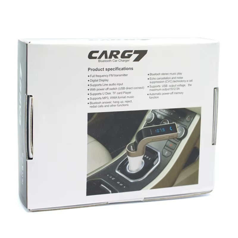 Ładowarka Samochodowa G7 Bluetooth FM USB | Zestaw Głośnomówiący