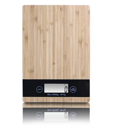 Elektorniczna Waga Kuchenna Bambusowa Lcd 5KgCyfrowa Waga Kuchenna Bambusowa z Timerem USB - Precyzja w Kuchni