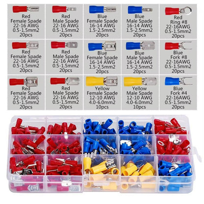 Zestaw Konektorów Izolowanych - Końcówki Kablowe | Sklep Elektryczny