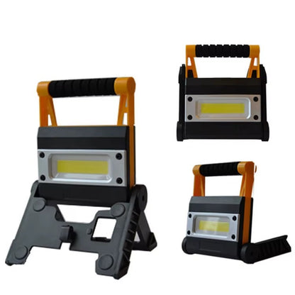 Lampa Robocza LED COB Przenośna z Podstawą | Jasne Oświetlenie