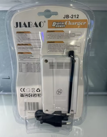 Ładowarka Jiabao AA/AAA z 4 Akumulatorkami AAA NiCD-NiMH