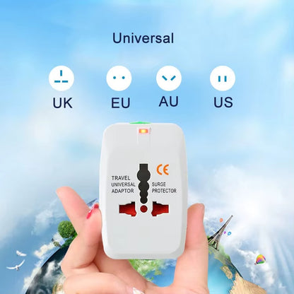 Uniwersalny Adapter Podróżny Międzynarodowy z Ochroną Przepięciową