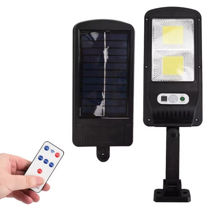 Solarna Lampa Uliczna LED z Czujnikiem Ruchu PIR i Pilotem IP65