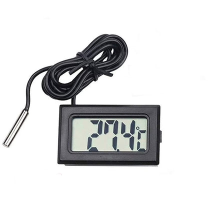 Cyfrowy Termometr LCD z Sondą Wodoodporną do Akwarium, Lodówki, Samochodu