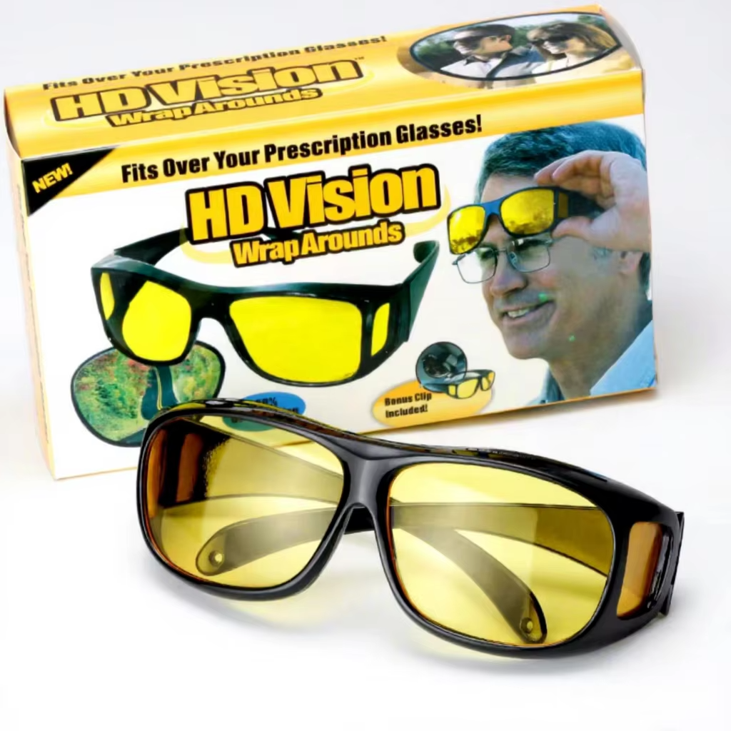 Okulary HD Vision Wrap Arounds - Nakładki na Korekcyjne, Poprawa Widzenia