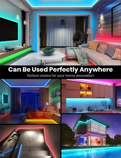 Inteligentna Taśma LED RGB 5m z Synchronizacją Muzyki i Aplikacją