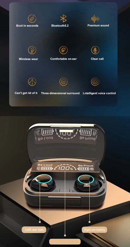 S?UCHAWKI BEZPRZEWODOWE DOUSZNE DOTYKOWE BLUETOOTH