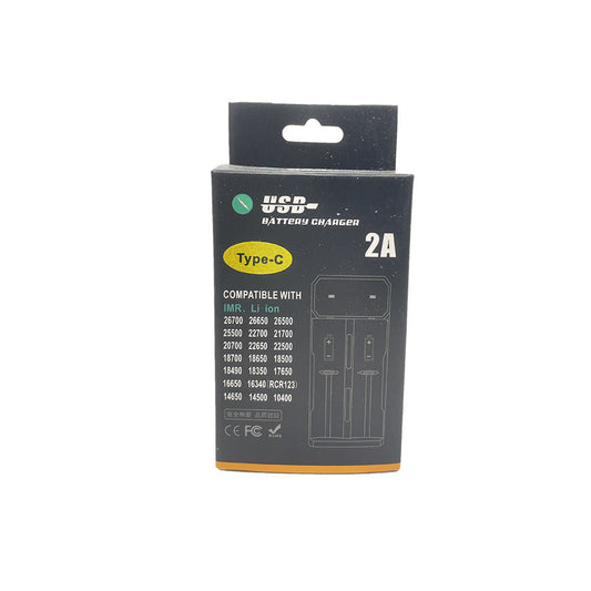 Ładowarka TC2 USB-C 2-Slotowa Szybka do Akumulatorów Li-ion 18650