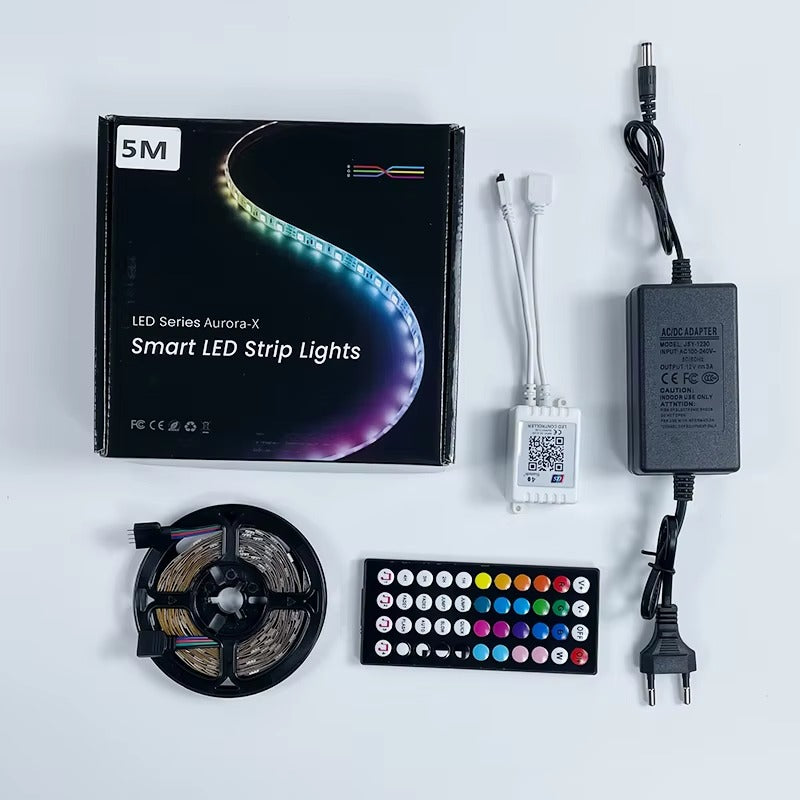 Inteligentna Taśma LED RGB 5m z Synchronizacją Muzyki i Aplikacją